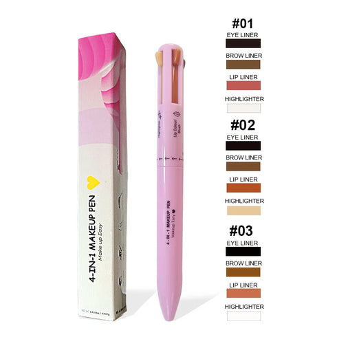 Waterproof 4-in-1 Makeup Pen