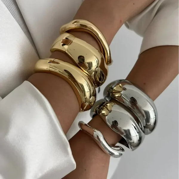 Bold Geometric Cuff Bangles